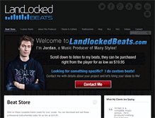 Tablet Screenshot of landlockedbeats.com